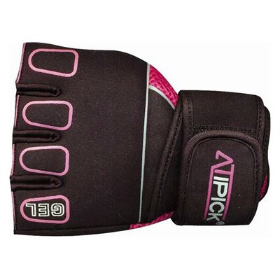 Guantes de Entrenamiento Atipick GTH1010 Negro Rosa Talla l