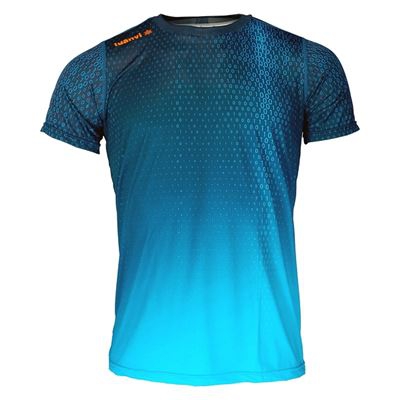 Camiseta de Manga Corta Luanvi Binary Azul Talla: S