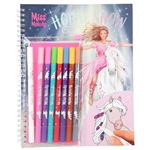 Cuaderno para colorear Miss Melody con rotuladores de punta doble
