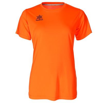 Camiseta de Manga Corta Mujer Luanvi Pol Naranja Talla: M