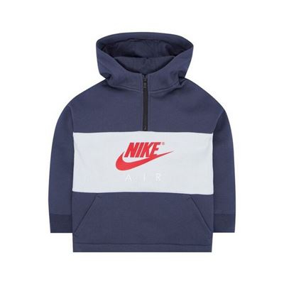 Sudadera con Capucha Niño Nike 342S-U2Y Azul marino Gris Talla 6-7 Años