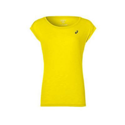 Camiseta Deportiva de Manga Corta Asics Layering Top Mujer Amarillo Talla S características