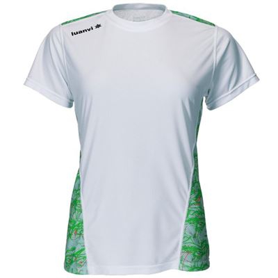 Camiseta de Manga Corta Mujer Luanvi Nocaut Fantasy Blanco (5 uds) Talla: XL