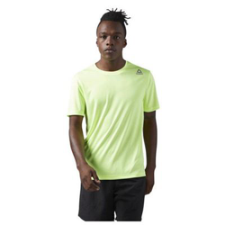Camiseta de Manga Corta Hombre Reebok RUN SS TEE Verde Talla S precio