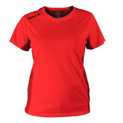 Camiseta de Manga Corta Mujer Luanvi Nocaut Plus Rojo (5 uds) Talla: L en oferta