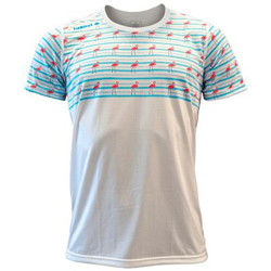 Camiseta Deportiva de Manga Corta Luanvi Flamencos Blanco (XXL) en oferta