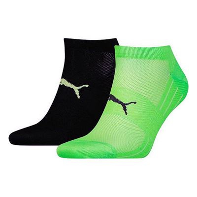 Calcetines Tobilleros Puma PERFORMANCE TRAIN LIGHT Verde 2 Pares Negro/Verde Talla 43-46