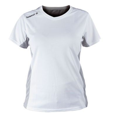 Camiseta de Manga Corta Mujer Luanvi Nocaut Plus Blanco (5 uds) Talla: M