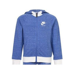Sudadera con Capucha Niño Nike 842-B9A Azul Blanco Talla 2-3 Años en oferta