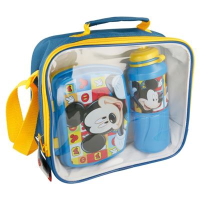 Bolsa portaalimentos Mickey Mouse Azul