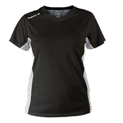Camiseta de Manga Corta Mujer Luanvi Nocaut Plus Negro (5 uds) Talla: XL