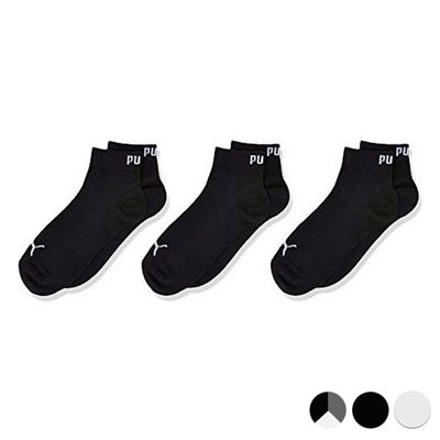 Calcetines Deportivos Puma KIDS QUARTER 3 Pares Talla 23-26 Negro