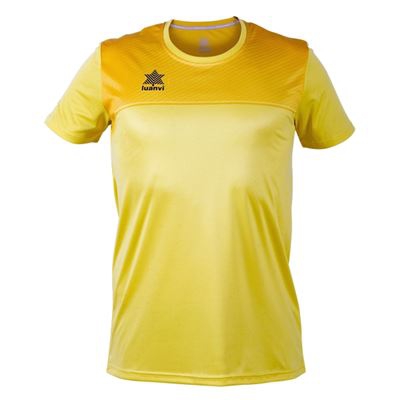 Camiseta Deportiva de Manga Corta Luanvi Apolo Amarillo Talla: XXS