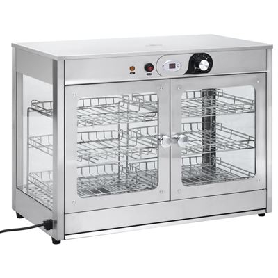 Calientaplatos Gastronorm eléctrico vidaXL acero inoxidable 1200 W