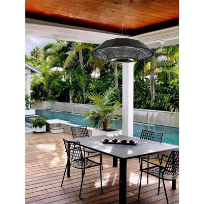 Calefacción eléctrica para exteriores Favex FOLIGNO 2000 W negro