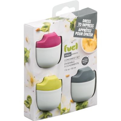 Set botes para condimento herméticos