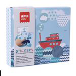 Juegos de gomets Apli barco stickers en oferta