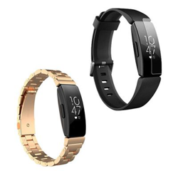 Kit Pulsera Acero Stainless Lux + Herramienta + Película Protectora Pantalla Gel Full Cover Fitbit Inspire oro características