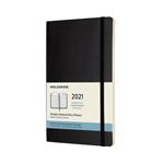 Agenda Large 2021 Mes Vista Tapa Blanda Moleskine Negro precio