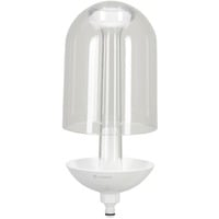 ClickUp! comedero de pájaros Transparente, Blanco Acrílico, Contenedor en oferta