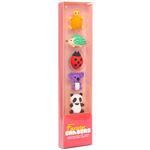 Gomas de borrar animales 4 set 5 unidades