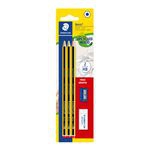 Pack 3 lápices Staedtler Noris HB 120SBK3 madera