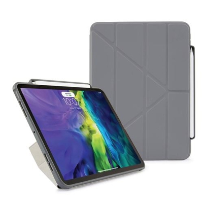 Funda con soporte Pipetto Origami Pencil Gris para iPad Air 4 10,9''