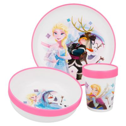 Set de menaje de plástico Frozen Blanco características