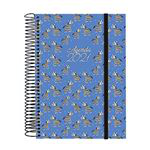 Agenda anual 2021 Finocam A5 día por página Design Collection zebra azul características