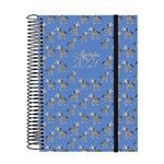 Agenda anual 2021 Finocam A5 día por página Design Collection zebra azul