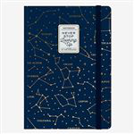 Cuaderno grande Legami rayas tapa dura Stars azul oscuro características