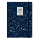 Cuaderno mediano Legami rayas tapa dura Stars azul oscuro