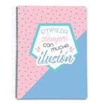 Cuaderno A4 Amelie Pastel Collection microperforado cuadriculado 5x5 mm con tapa de polipropileno en oferta