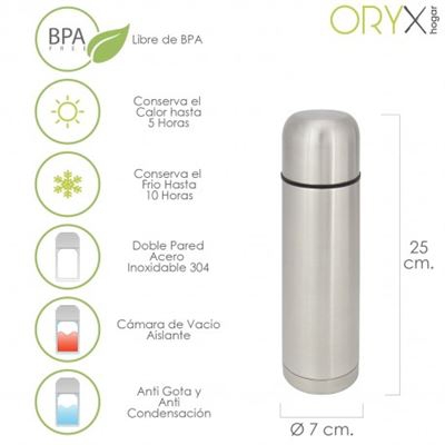 Termo Liquidos Acero Inoxidable Antigoteo 500 Ml.