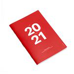 Agenda escolar Octagon 2020/21 A5 mes visto rojo en oferta