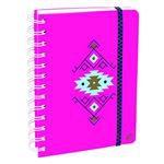 Agenda escolar 2019-2020 Quo Vadis Ethnik espiral día página multilingüe Kilim rosa características