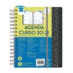 Agenda escolar Finocam 2020/21 Magistral hexa A5 semana vista negro español