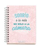 Agenda Miss Borderlike 2021 A5 semana vista Sonrío a la vida, no solo a la cámara en oferta