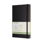 Agenda 2018 Moleskine Semana vista horizontal grande negro