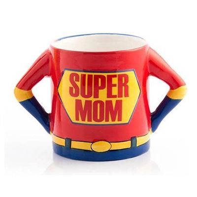 Taza Super Mom de Cerámica de Gres 11 x 10cm, 500ml