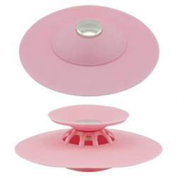 Tapón Universal Fregadero Lavabo Bañera Silicona Con Cestillo Ø 10 cm. en oferta