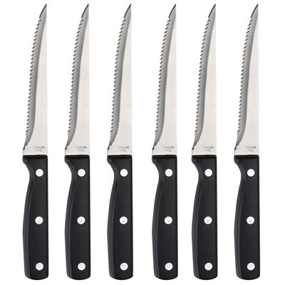 Set 6pc cuchillos carne Renberg Acero Inoxidable