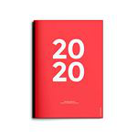 Agenda planificadora 2020 Octagon A5 mes vista roja en oferta