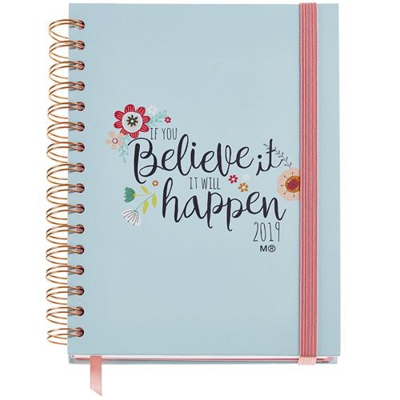 Agenda anual Diy Miquelrius 2019 Plus Semana Vista Believe