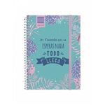 Agenda escolar 2019-2020 Finocam vista diaria floral formato 1/8 características