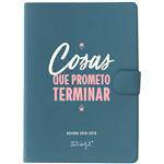 Mr Wonderful Agenda Clásica pequeña 2018/19 día por página - Cosas que prometo terminar en oferta