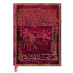 Libreta Paperblanks Las hermanas Brontë tapa blanda ultra raya morado dorado características
