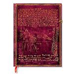 Libreta Paperblanks Las hermanas Brontë tapa blanda ultra raya morado dorado