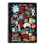 Libreta A4 Rick y Morty tapa dura pautada características