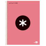 Cuaderno en espiral Antartik A5 cuadriculado coral precio